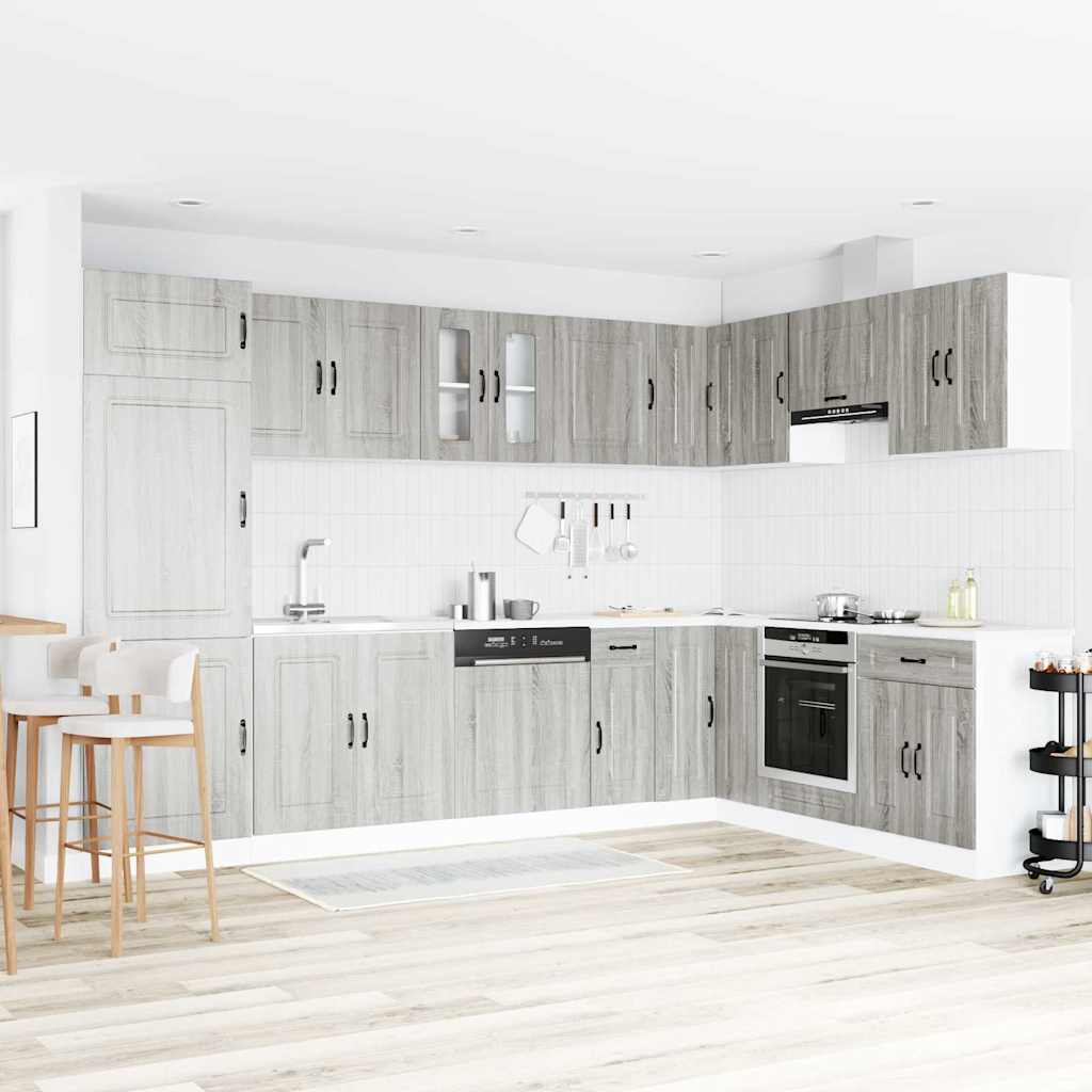 vidaXL Ντουλάπα Κουζίνας Kalmar Γκρίζο Σονομα 80 x 46 x 81,5 εκ