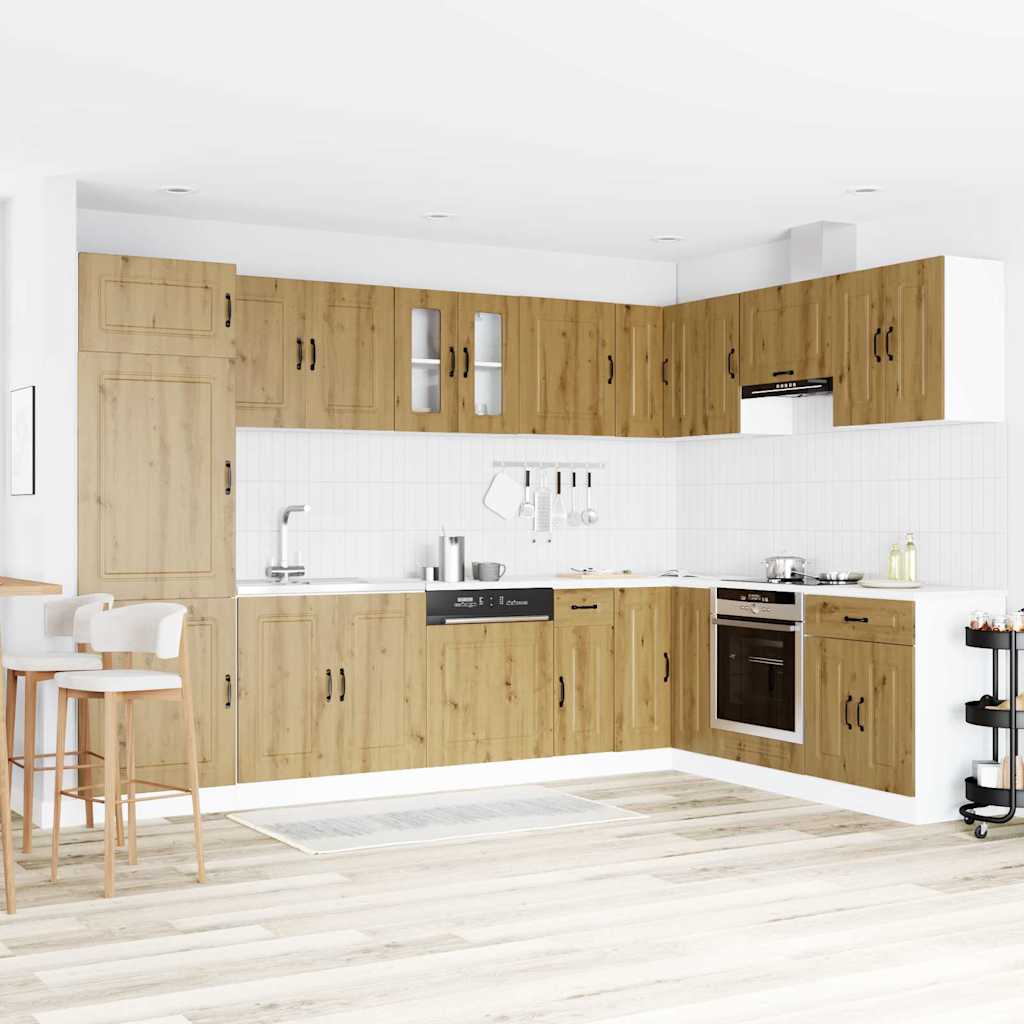 vidaXL Ντουλάπα Κουζίνας με πόρτα Kalmar Artisan Oak 80 x 46 x 81,5 εκ
