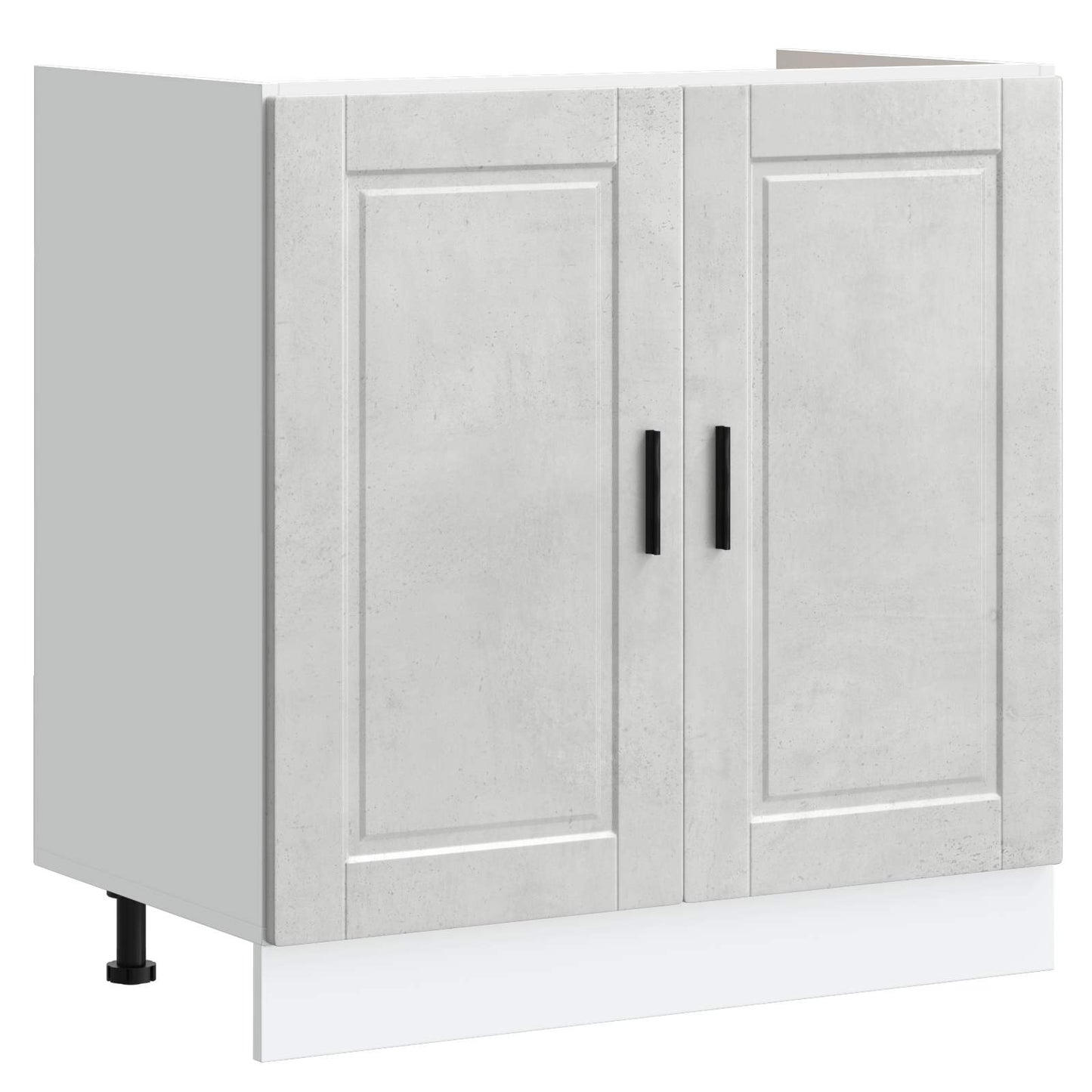 vidaXL Βάση νιπτήρα Porto 2 τεμ. Γκρι 80 x 46 x 81,5 εκ