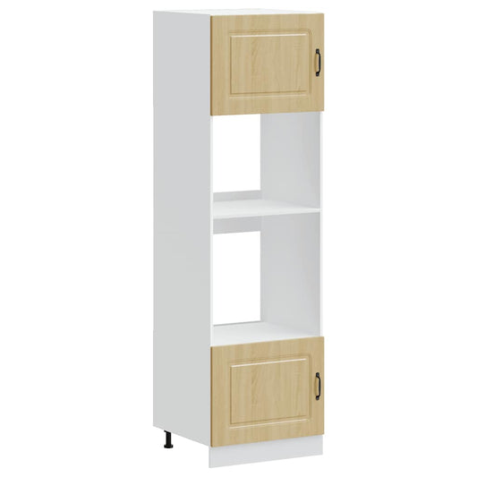 vidaXL Ντουλάπια Φούρνου 2 τεμ. "Kalmar" από Ξύλο Sonoma Δρυς Μηχανικής Επένδυσης