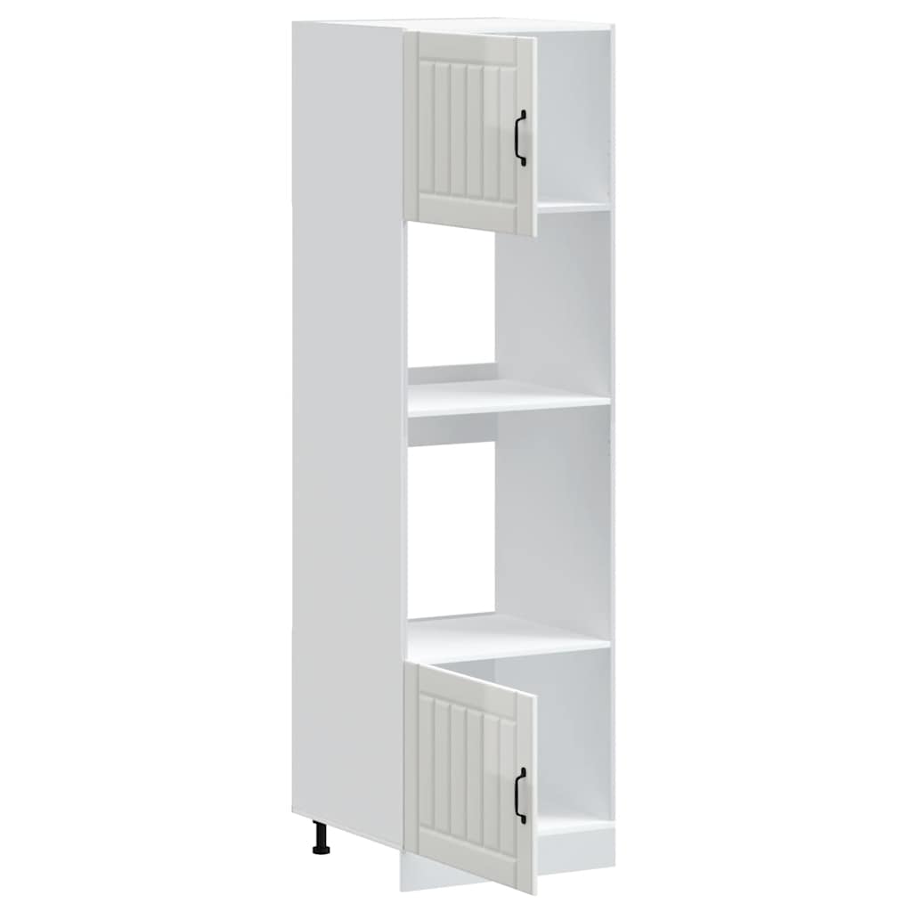 vidaXL Ντουλάπια φούρνου 2 τεμ. Kalmar Λευκά από Επεξεργασμένο Ξύλο