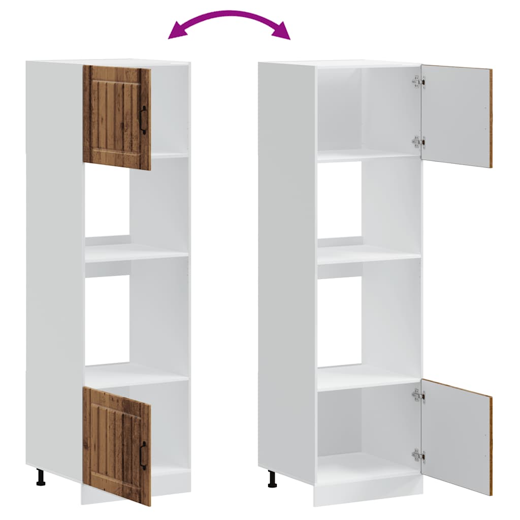 vidaXL Ντουλάπια φούρνου 2 τεμ. Kalmar από Επεξεργασμένο Ξύλο