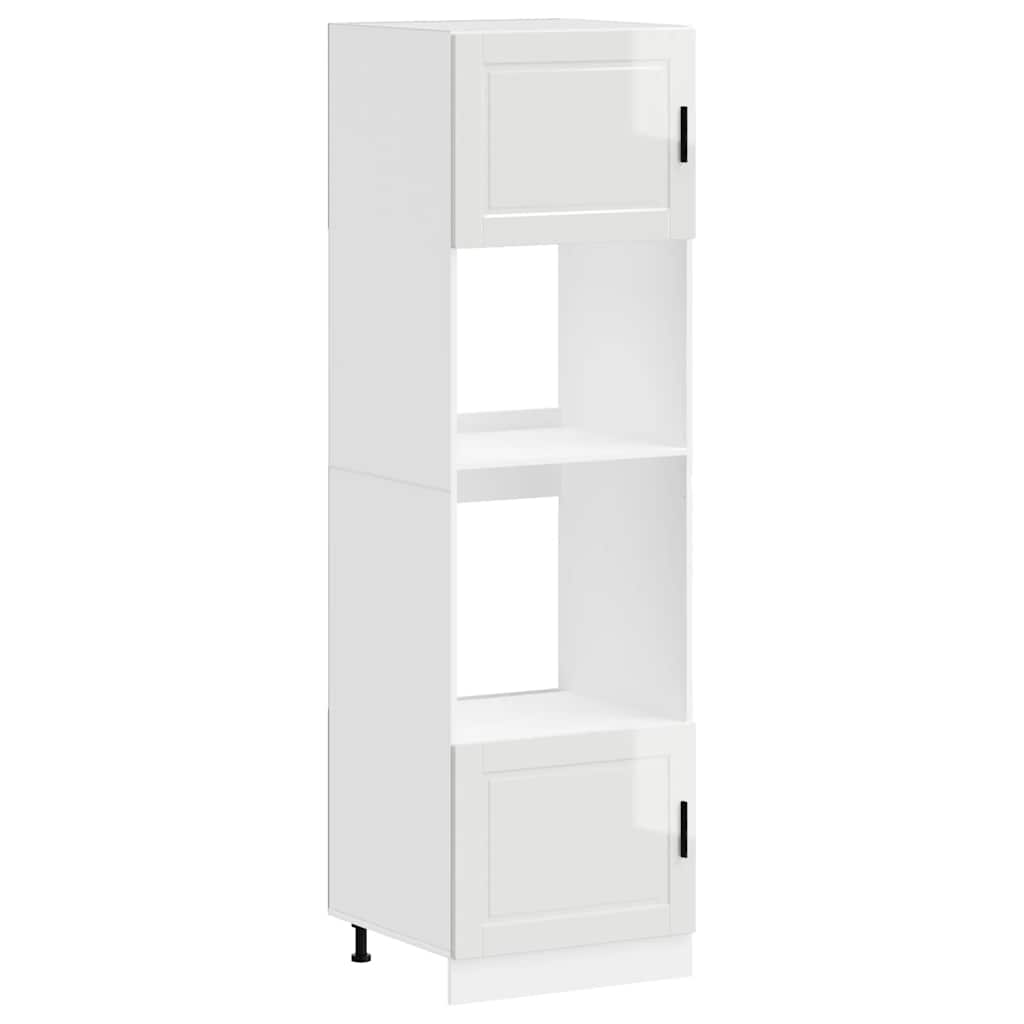 vidaXL Ντουλάπια φούρνου 2 τεμ. Porto Λευκά από Επεξεργασμένο Ξύλο