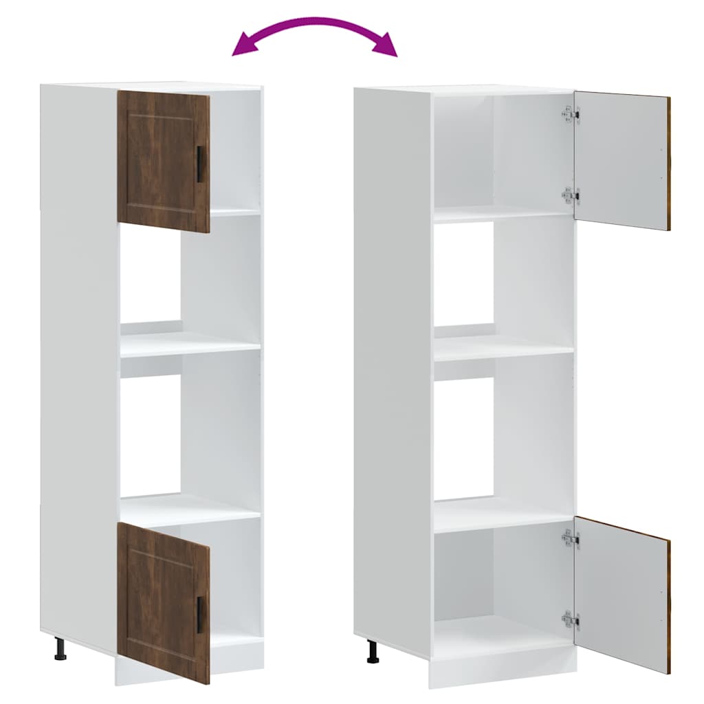 vidaXL Ντουλάπια φούρνου 2 τεμ. Porto από Επεξεργασμένο Ξύλο