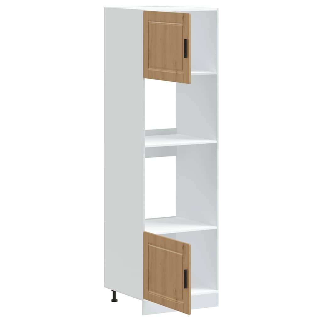 vidaXL Ντουλάπια φούρνου 2 τεμ. Porto από Επεξεργασμένο Ξύλο