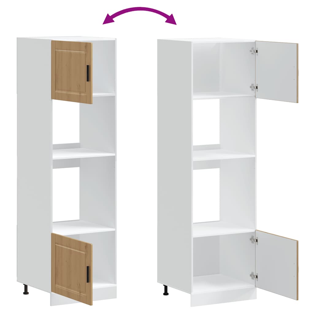 vidaXL Ντουλάπια φούρνου 2 τεμ. Porto από Επεξεργασμένο Ξύλο