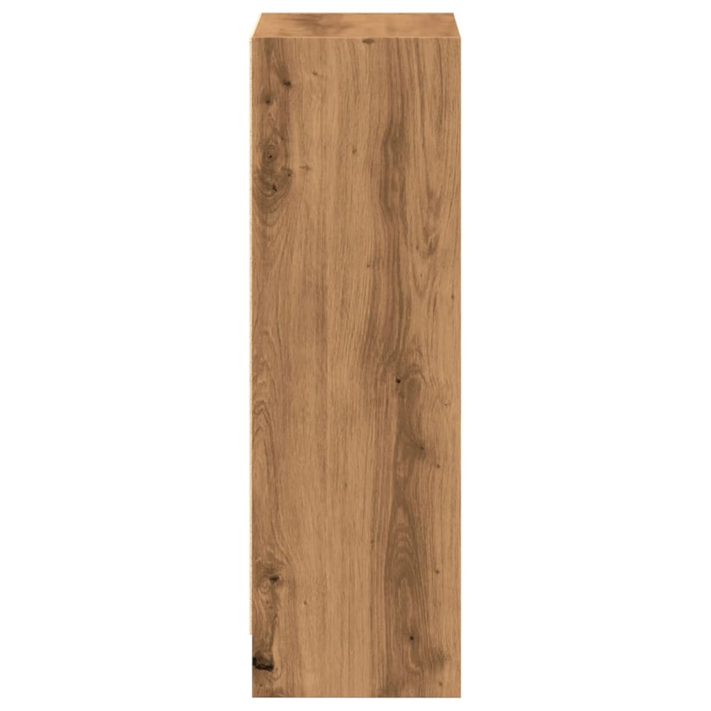 vidaXL Βιβλιοθήκη Αρτισιανή Δρυς 40x24x76 εκ. από Επεξεργασμένο Ξύλο