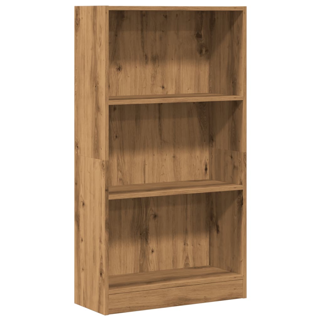 vidaXL Βιβλιοθήκη Αρτισιανή Δρυς 60x24x109 εκ. από Επεξεργασμένο Ξύλο