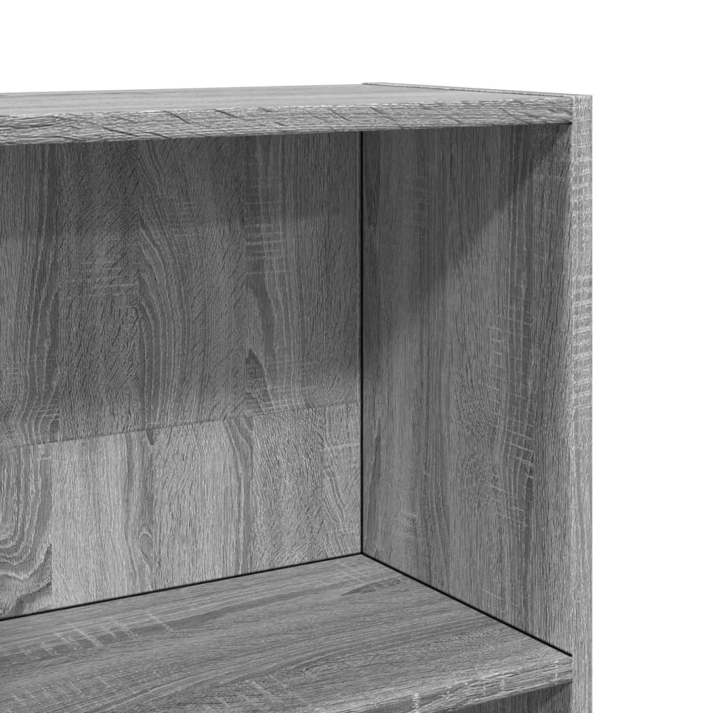 vidaXL Βιβλιοθήκη Γκρι Sonoma 60x24x143 εκ. από Επεξεργ. Ξύλο