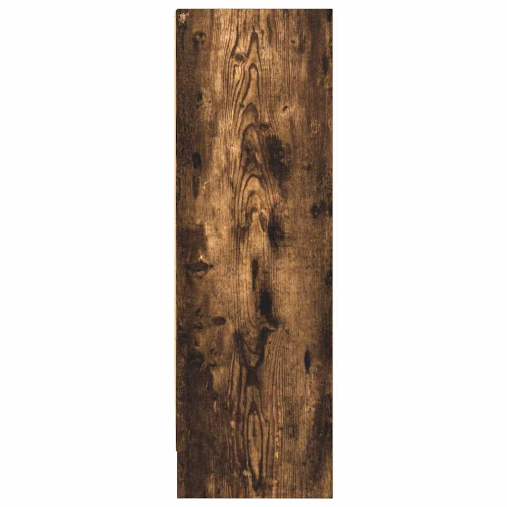 vidaXL Βιβλιοθήκη Καπνιστή Δρυς 80x24x76 εκ. από Επεξεργασμένο Ξύλο