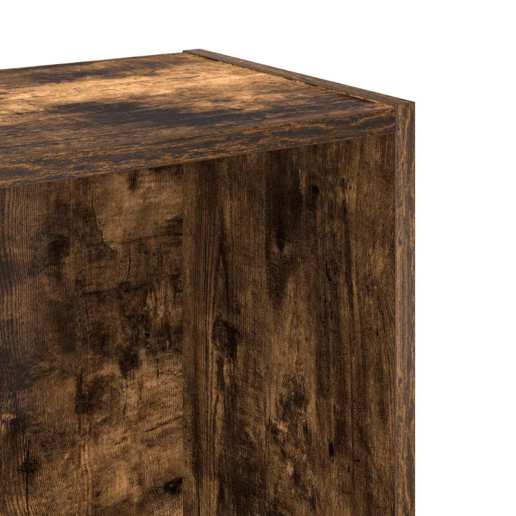 vidaXL Βιβλιοθήκη Καπνιστή Δρυς 80x24x76 εκ. από Επεξεργασμένο Ξύλο