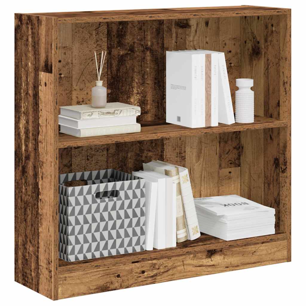 vidaXL Βιβλιοθήκη Όψη Παλαιού Ξύλου 80x24x76 εκ. Επεξεργασμένο Ξύλο