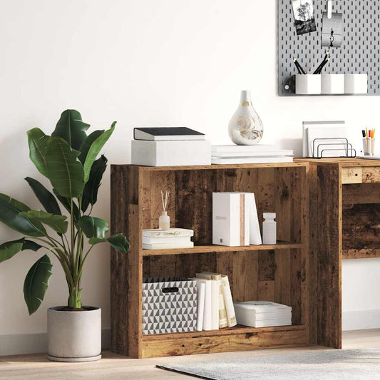 vidaXL Βιβλιοθήκη Όψη Παλαιού Ξύλου 80x24x76 εκ. Επεξεργασμένο Ξύλο