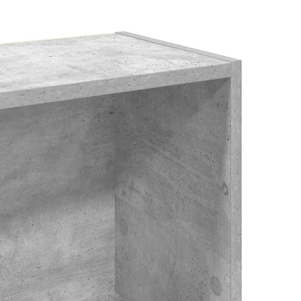 vidaXL Βιβλιοθήκη Γκρι Σκυροδέματος 80x24x109 εκ. Επεξεργ. Ξύλο