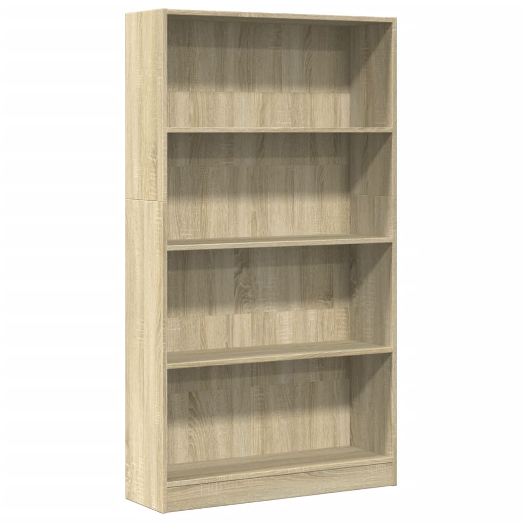 vidaXL Βιβλιοθήκη Sonoma Δρυς 80x24x143 εκ. από Επεξεργασμένο Ξύλο