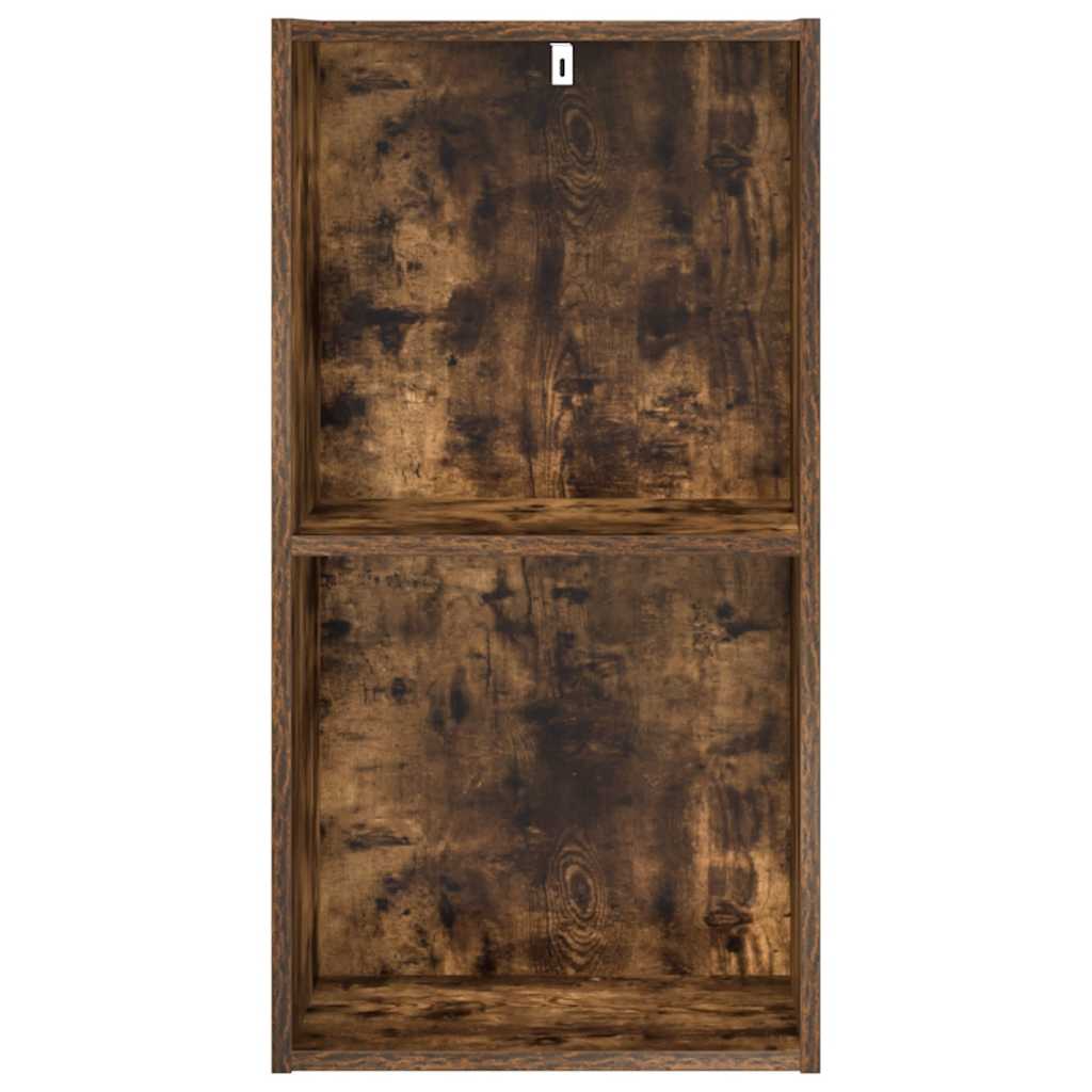 vidaXL Βιβλιοθήκη Καπνιστή Δρυς 40x30x77 εκ. από Επεξεργασμένο Ξύλο