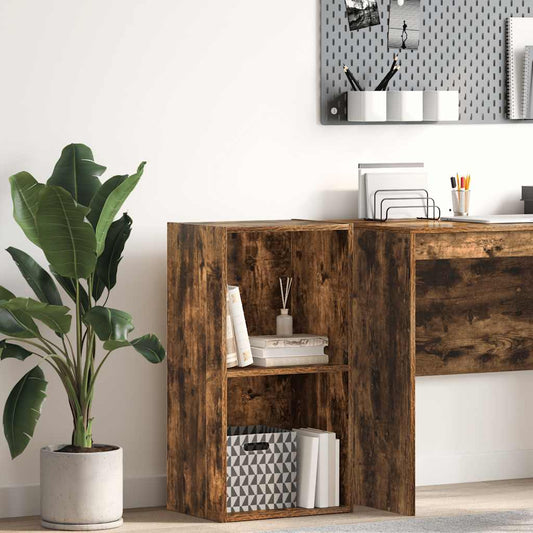 vidaXL Βιβλιοθήκη Καπνιστή Δρυς 40x30x77 εκ. από Επεξεργασμένο Ξύλο