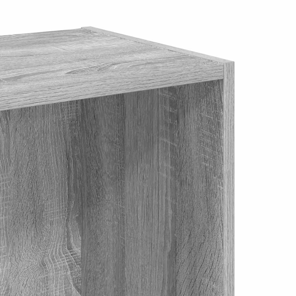 vidaXL Βιβλιοθήκη Γκρι Sonoma 40x30x77 εκ. από Επεξεργασμένο Ξύλο