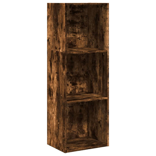 vidaXL Βιβλιοθήκη Καπνιστή Δρυς 40x30x114 εκ. από Επεξεργασμένο Ξύλο