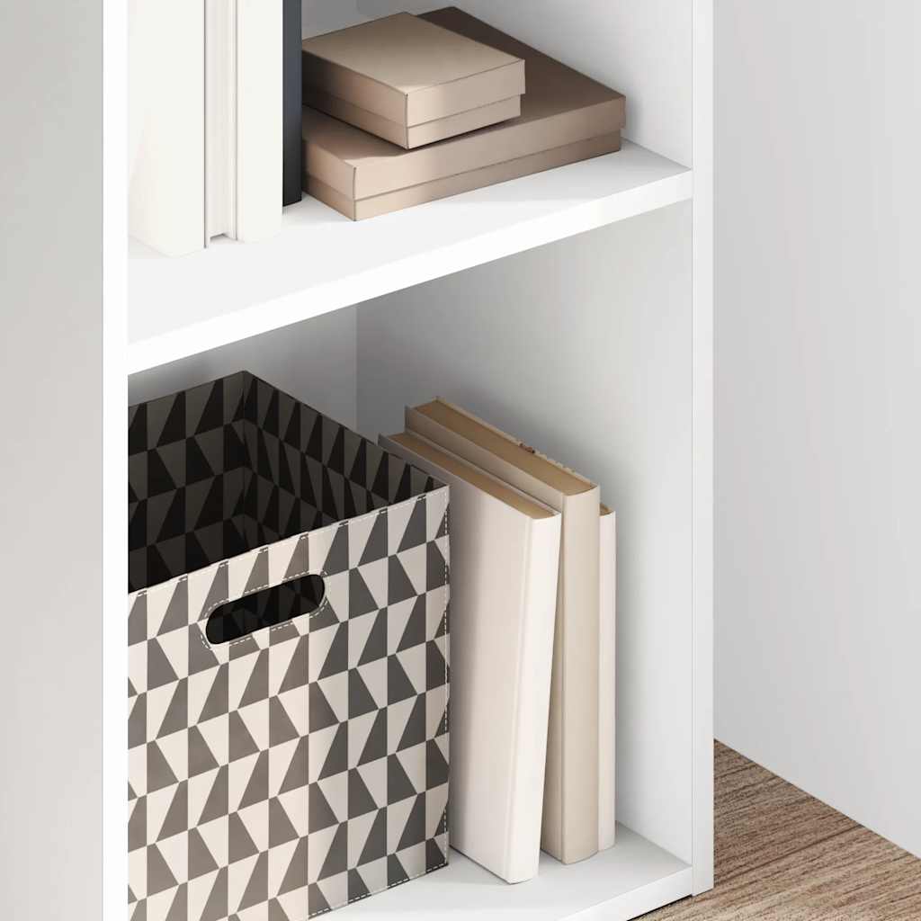 vidaXL Βιβλιοθήκη Λευκή 40x30x152 εκ. από Επεξεργασμένο Ξύλο