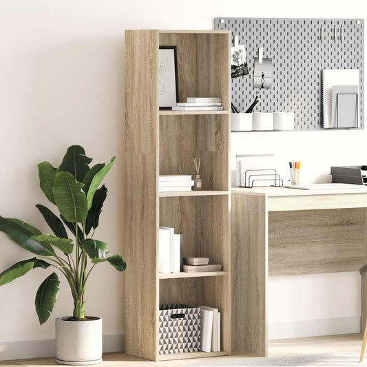 vidaXL Βιβλιοθήκη Sonoma Δρυς 40x30x152 εκ. από Επεξεργασμένο Ξύλο