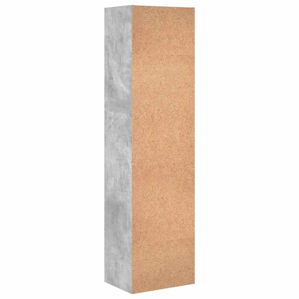 vidaXL Βιβλιοθήκη Γκρι Σκυροδέματος 40x30x152 εκ. Επεξεργ. Ξύλο