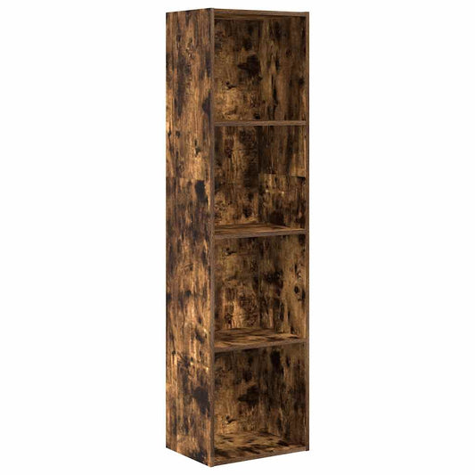 vidaXL Βιβλιοθήκη Καπνιστή Δρυς 40x30x152 εκ. από Επεξεργασμένο Ξύλο