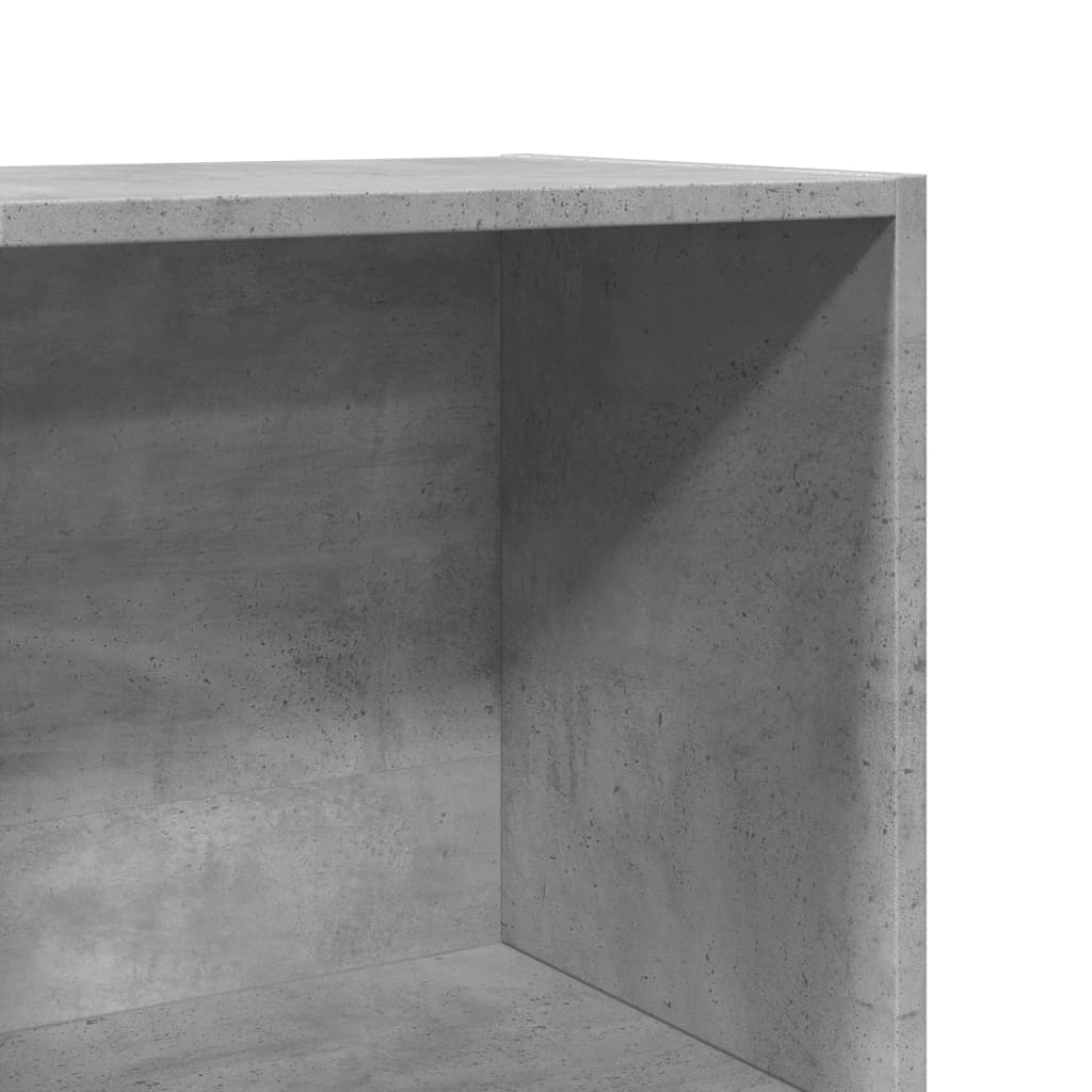 vidaXL Βιβλιοθήκη Γκρι Σκυροδέματος 40x30x189 εκ. Επεξεργ. Ξύλο