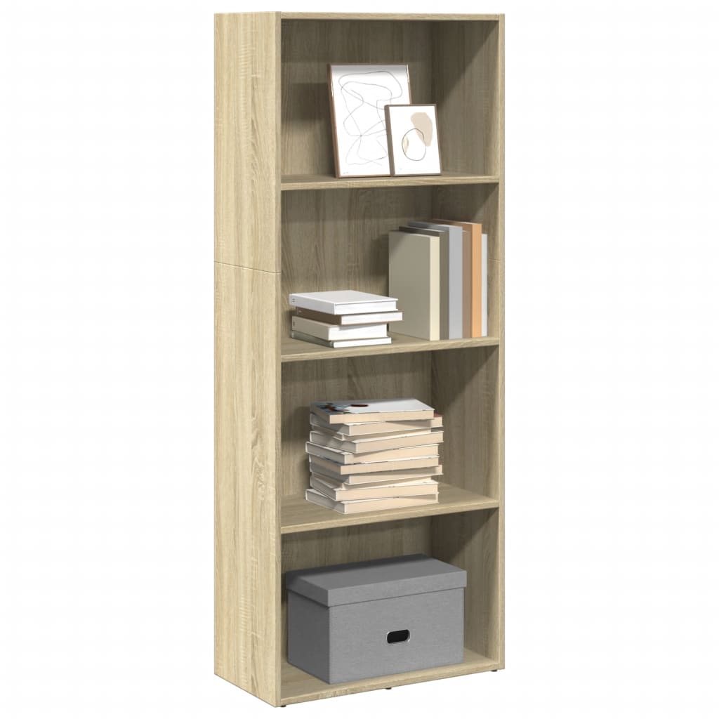 vidaXL Βιβλιοθήκη Sonoma Δρυς 60x30x152 εκ. από Επεξεργασμένο Ξύλο