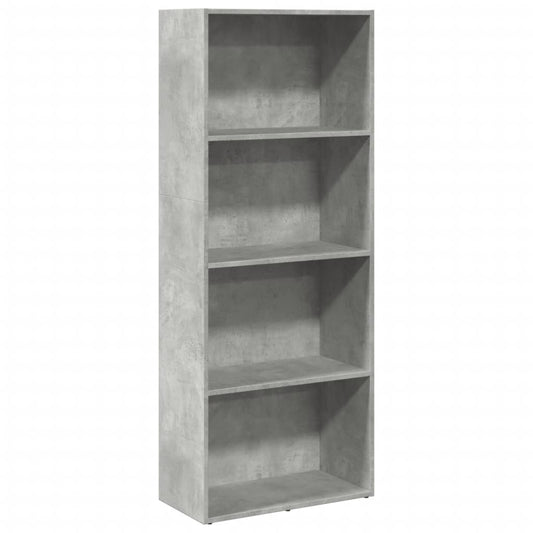 vidaXL Βιβλιοθήκη Γκρι Σκυροδέματος 60x30x152 εκ. Επεξεργ. Ξύλο