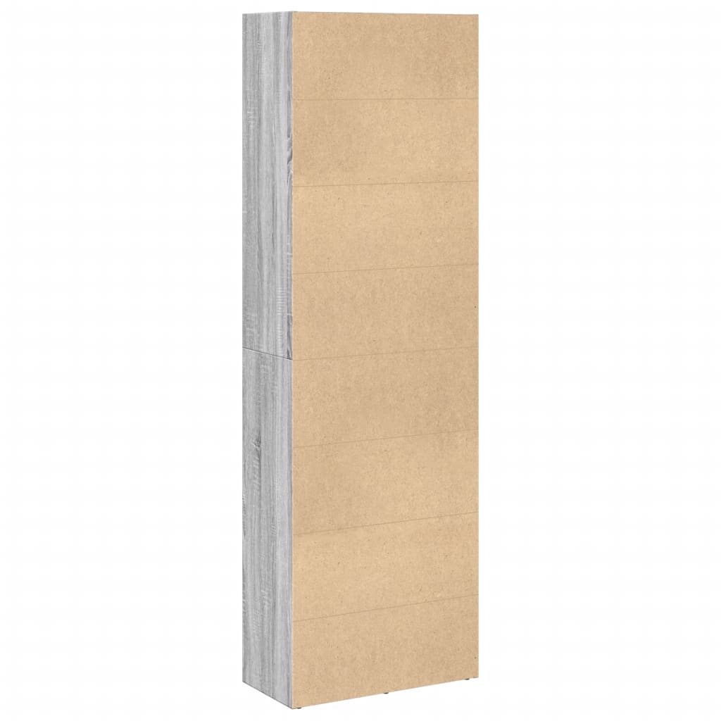 vidaXL Βιβλιοθήκη Γκρι Sonoma 60x30x189 εκ. από Επεξεργ. Ξύλο