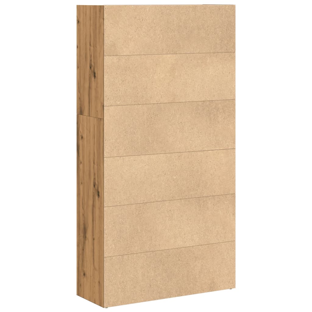 vidaXL Βιβλιοθήκη Αρτισιανή Δρυς 80x30x152 εκ. από Επεξεργασμένο Ξύλο