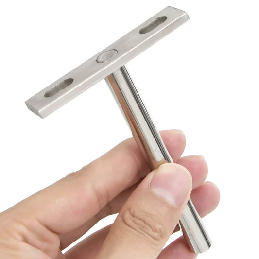 vidaXL Πλωτά στηρίγματα ραφιών 12 τεμ. Ø10x100 χιλ. Ανθρακοχάλυβας