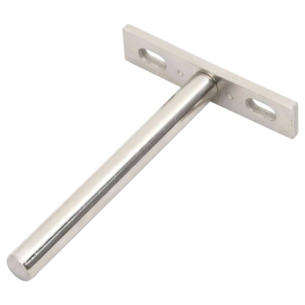 vidaXL Πλωτά στηρίγματα ραφιών 12 τεμ. Ø10x100 χιλ. Ανθρακοχάλυβας