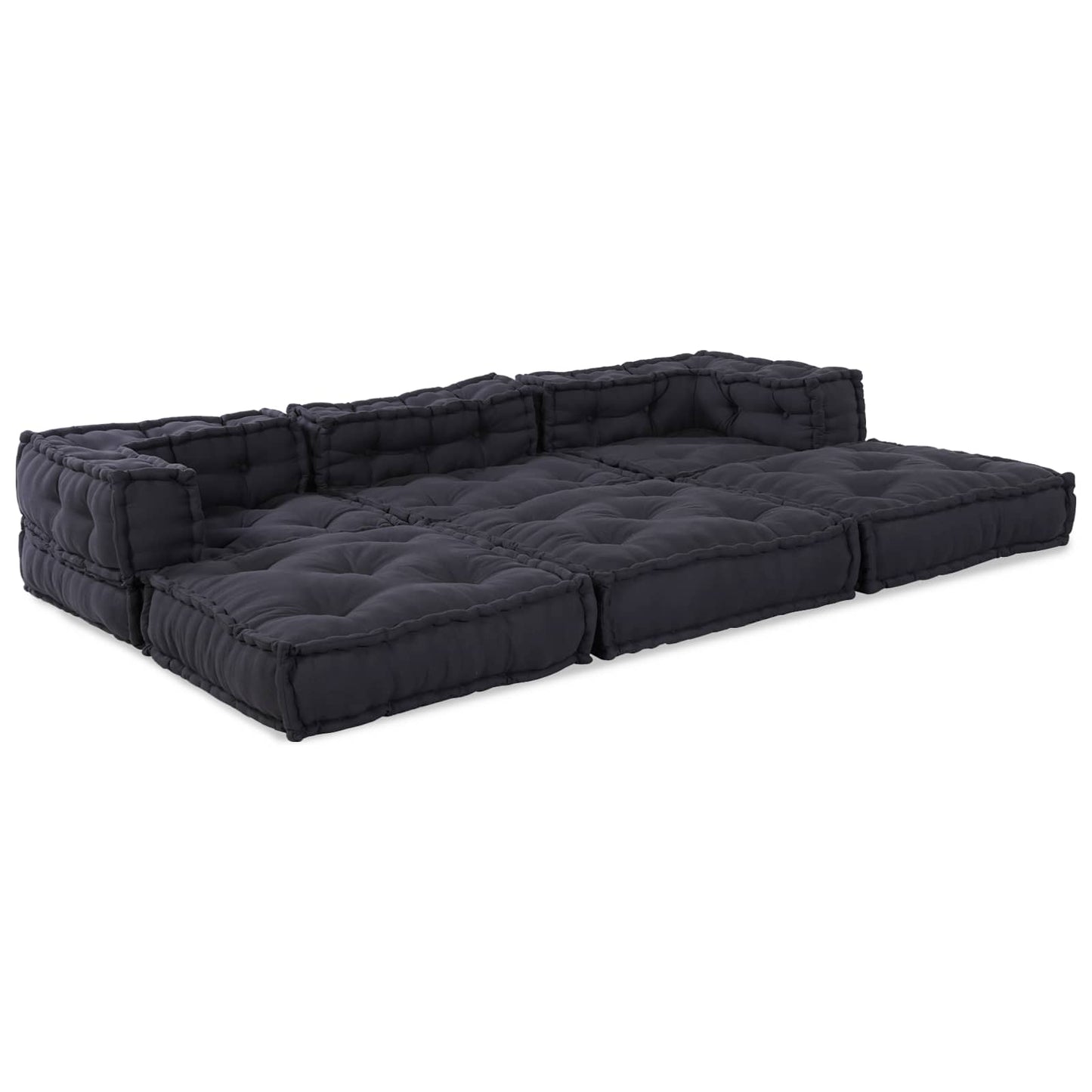 vidaXL Μονάδα Μοντέρνου Καναπέ 3 pcs Ανθρακί Ύφασμα