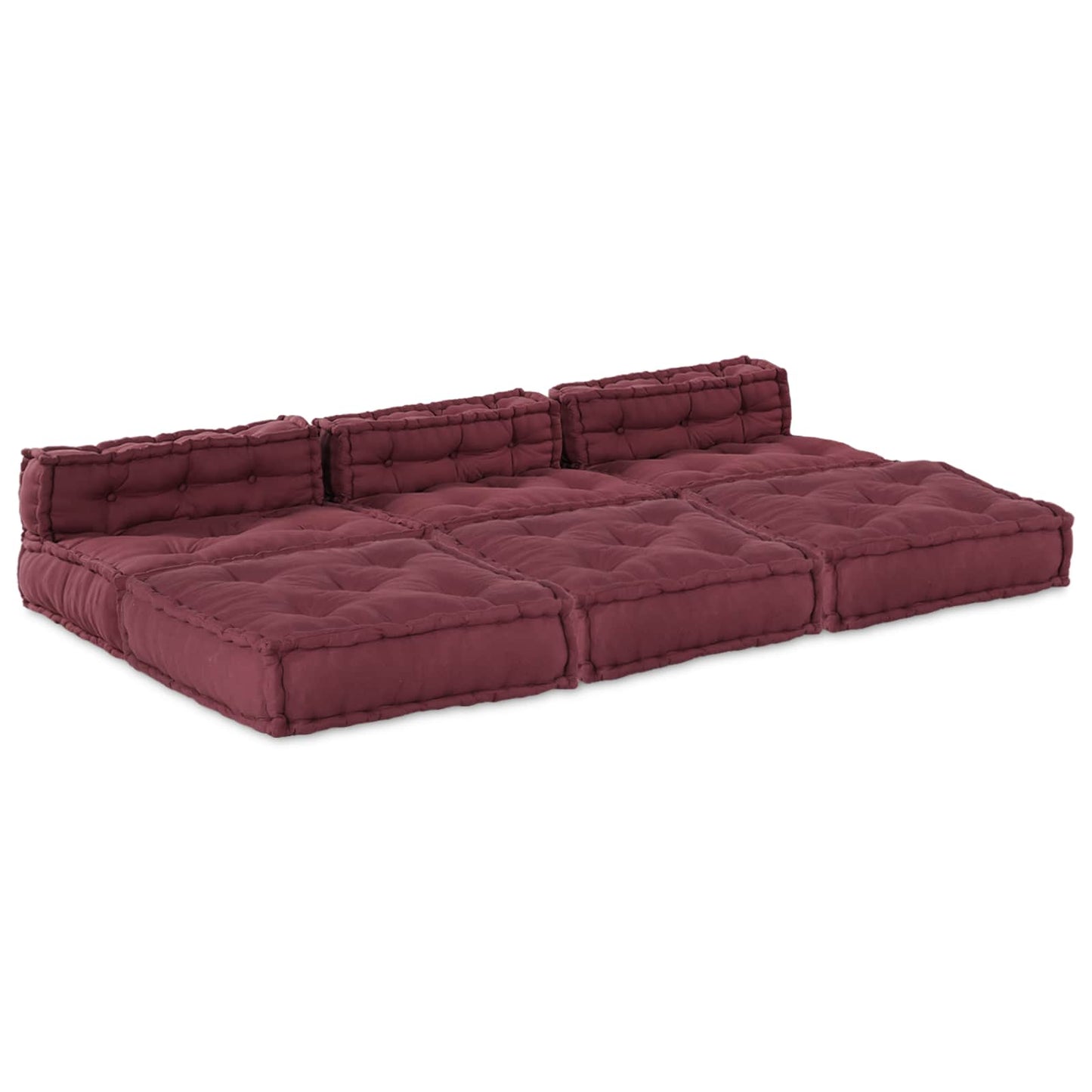 vidaXL Μονάδα Μοντέρνου Καναπέ Ύφασμα Καφετί 210 x 140 x 56 εκ.