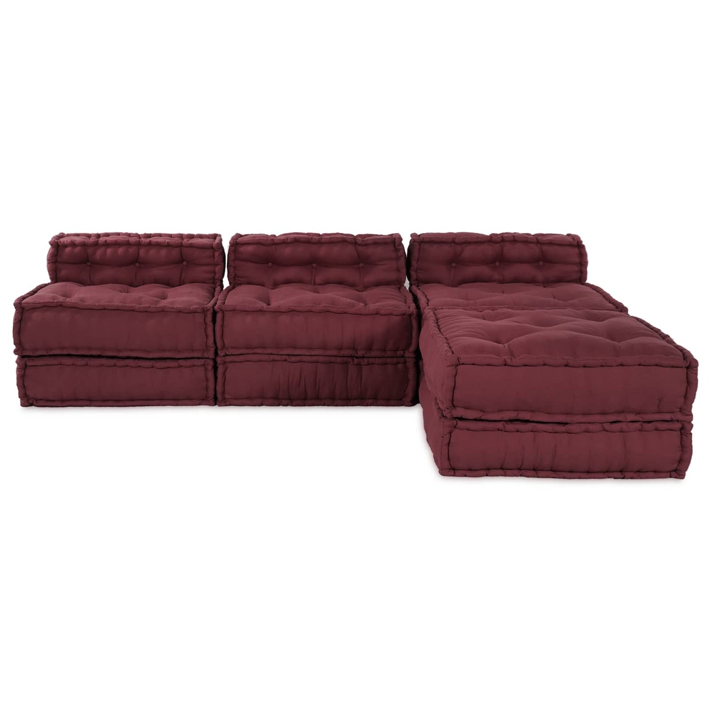 vidaXL Μονάδα Μοντέρνου Καναπέ Ύφασμα Καφετί 210 x 140 x 56 εκ.