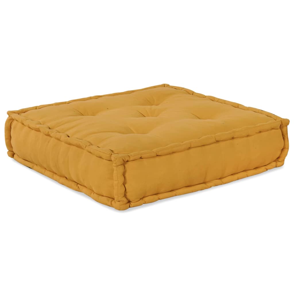 vidaXL Μονάδα Μοντέρνου Καναπέ 2 pcs Ύφασμα Κίτρινο 140 x 70 x 56 εκ.