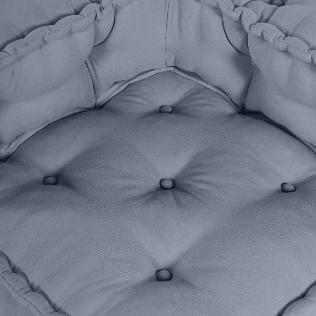 vidaXL Μονάδα Μοντέρνου Καναπέ 2 pcs Γκρι 140 x 70 x 56 εκ. Ύφασμα
