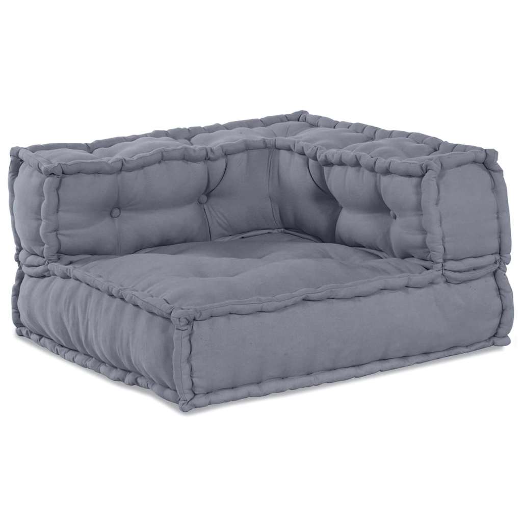 vidaXL Μονάδα Μοντέρνου Καναπέ 2 pcs Γκρι 140 x 70 x 56 εκ. Ύφασμα
