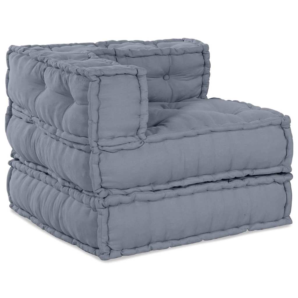 vidaXL Μονάδα Μοντέρνου Καναπέ Ύφασμα Γκρι 210 x 140 x 56 εκ.