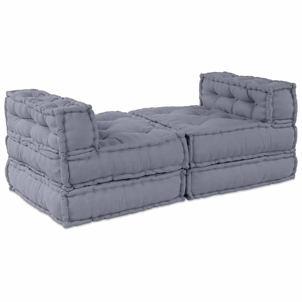 vidaXL Μονάδα Μοντέρνου Καναπέ Ύφασμα Γκρι 210 x 140 x 56 εκ.