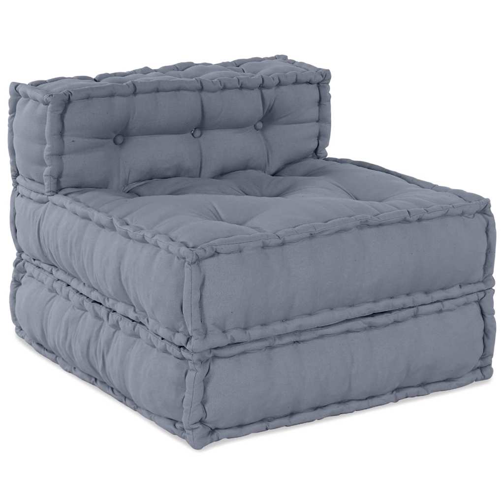 vidaXL Μονάδα Μοντέρνου Καναπέ Ύφασμα Γκρι 210 x 140 x 56 εκ.