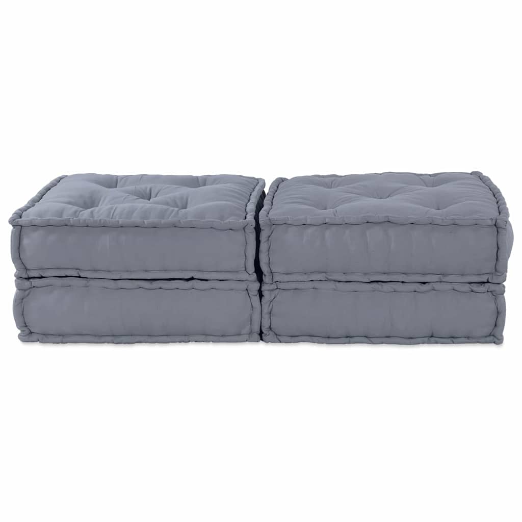 vidaXL Μονάδα Μοντέρνου Καναπέ 2 pcs Γκρι 140 x 70 x 36 εκ Ύφασμα