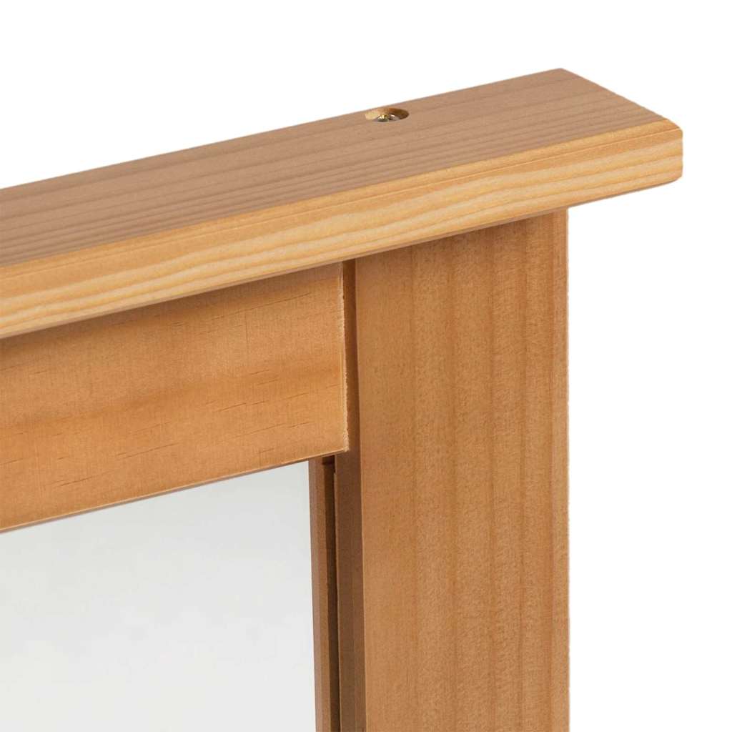 vidaXL Καθρέφτης VIGO καφέ μελί 55,5 x 5 x 70 εκ Μασίφ ξύλο πεύκου