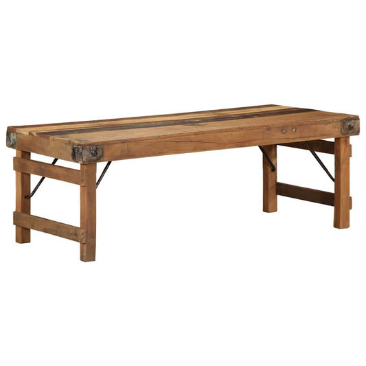 vidaXL Τραπεζάκι σαλονιού Καφέ 110 x 55 x 40 cm Στερεό Ανακτηθέν Ξύλο