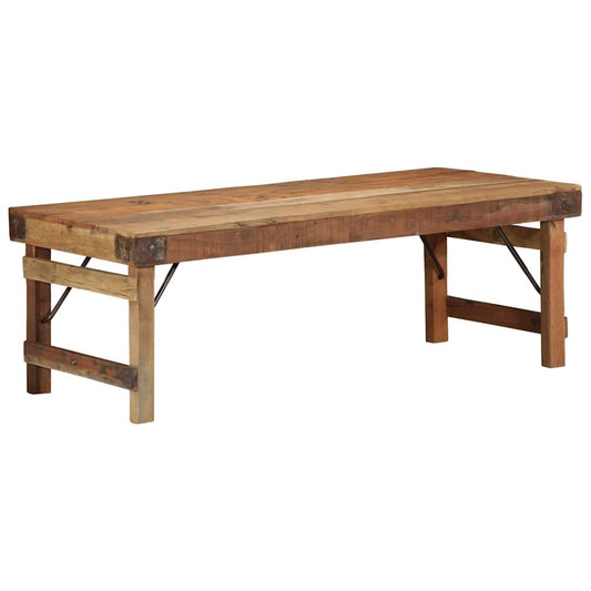 vidaXL Τραπεζάκι σαλονιού Καφέ 110 x 55 x 40 cm Στερεό Ανακτηθέν Ξύλο