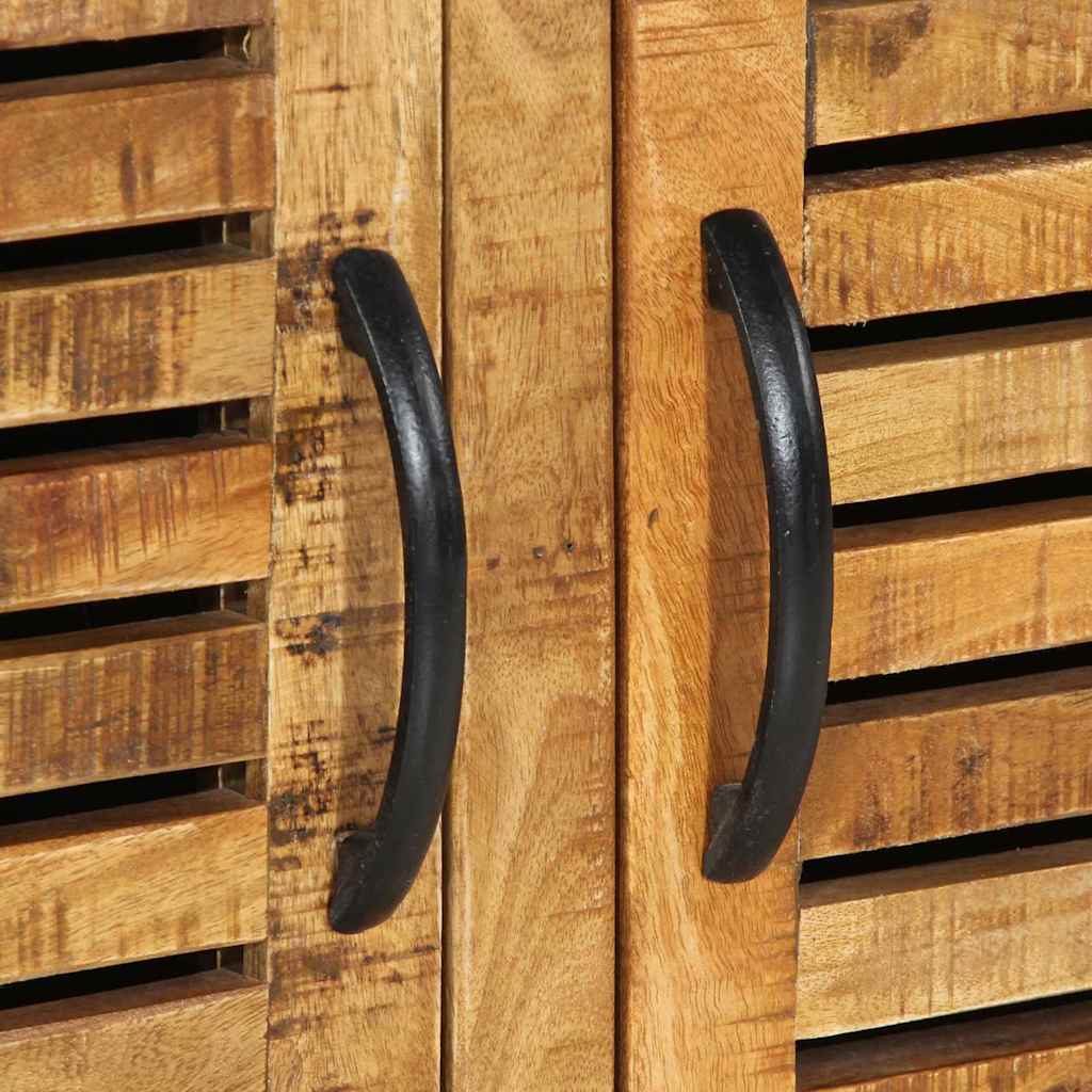 vidaXL Ντουλάπα Παπουτσιών Καφέ 110 x 38 x 45 cm Μασίφ ξύλο μάνγκο