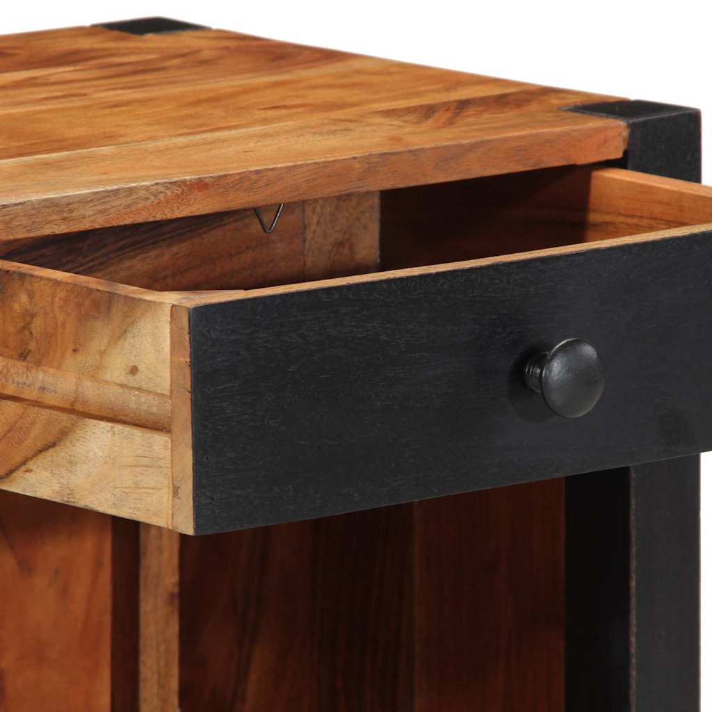 vidaXL Κομοδίνο 2 pcs Καφέ 40 x 35 x 50 εκ. Μασίφ ξύλο ακακίας