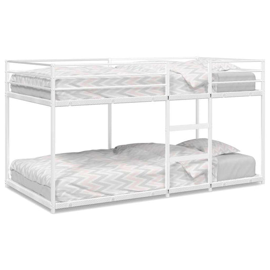vidaXL Κουκέτα χωρίς στρώμα Λευκό 75x190 cm Ατσάλι